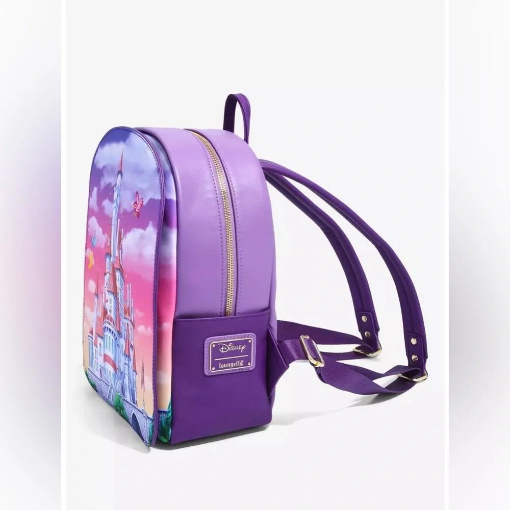 Loungefly Disney Beauty and the Beast Castle Portrait Mini Backpack
